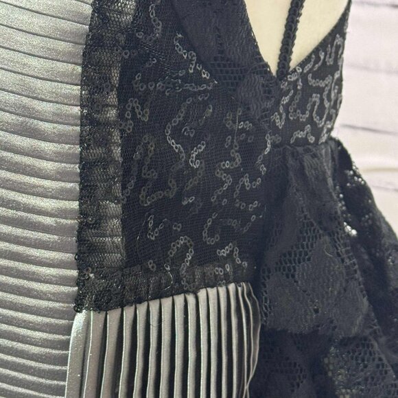 Y2K BKE Boutique Open Vest Ruffles Lace Women Size L - Picture 4 of 13